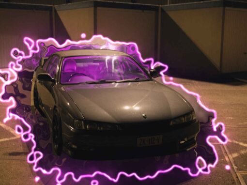 Supernatural Nissan 200sx Takes Over the Night Streets